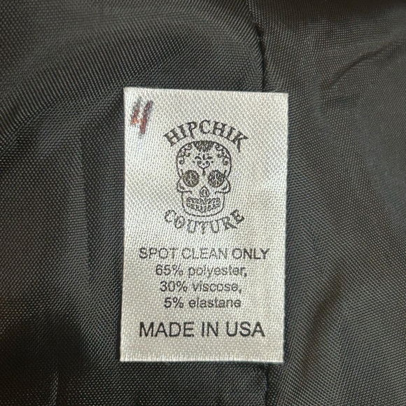 Hipchik Couture USA Glittery Daisy Black Blazer - Picture 10 of 12